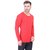 Bi Fashion Red Round Neck Full Sleeve T-Shirt for Men