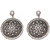 The99Jewel by JewelMaze Zinc Alloy Austrian Stone Silver Plated Dangler Earrings-AAB0613