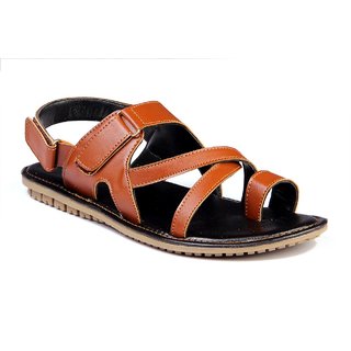 tan velcro sandals