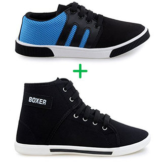 Stylivo Men Blue Lace-up Casual Shoes