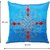 Turquise Courtly Embroidered Cushion covers Set Of 5 (40X40 cms)