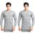 TT ( Pack of 2 ) Grey V Neck Thermal Vest For Men