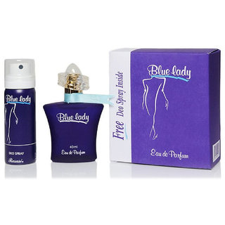 Rasasi Blue Lady Perfume And Aqua Fresh Combo Set