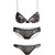 Hers by Herman Two Faced Lace Demi Bra With  Bikini & Thong