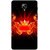 GripIt Crown From Fire Printed Back Cover for OnePlus 3