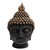 Giftscellar Black and Brown Resin Buddha Head Showpiece