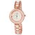 Addic Crystal Studded White Strap Wristwatch for Women
