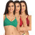Clovia Multicolor Solid Non-Padded Wirefree Blend Bras (Pack Of 3)
