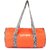 Lutyens Orange Grey Polyester Printed Casual Gym/Drum Bags (20 Liters)