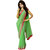Glory sarees Green Georgette Embroidered Saree With Blouse
