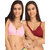 Clovia Multicolor Solid Non-Padded Wirefree Blend Bras (Pack Of 2)