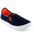 Lancer Men's Blue & Orange Slip on Casual Shoes
