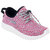 Lancer Women's  Gray & Pink Lace-up Casual Shoes