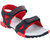 Lancer Mens Gray & Red Velcro Sandals