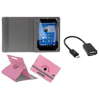 Buy Dycp Flip Cover For Swipe 3d Life Plus Hdmi Tablet Light Pink