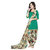 Drapes Women's  Green crepe printed Dress Material (unstitched) DF1534