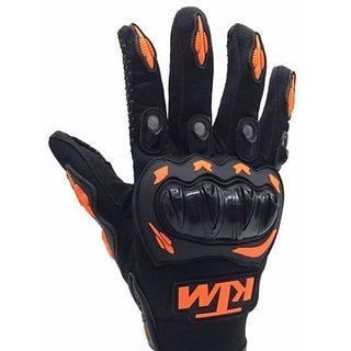 KTM Duke 390/RC390 Inspired Motorcycle MX Motocross Racing Glove Orange Black XL