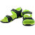 Lancer Mens Gray & Green Velcro Sandals