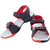 Lancer Mens Gray & Red Velcro Sandals