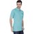 Madras Khaki Green Round Neck Half Sleeve Tshirt For Men