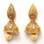 Kriaa by JewelMaze Zinc Alloy Gold Plated Jhumki Pearl Drop Earrings-AAA0978