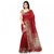 Rajnandini Red Printed Tussar Silk Saree