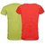 Meia for girls multi color Cap sleeves cotton Top ( Pack of 2)