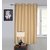 Lushomes Beige Art Silk Window Curtain with Polyester Lining
