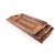N-Decor Fancy Set Of 3 Wooden Serving Tray Set with Brass Work- NDT0001