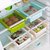 2 x Refrigerator Fridge Multi-Partition Storage Rack Fresh Layer Rack Sliding Drawer