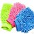 2 x Car Cleaning Tools Delicate Double Sided Chenille Mitt Microfiber Wash Gloves Auto Dust Washing Cleaning Glove
