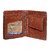 Men A9 WL Fency Real Pure Luxuries Genuine Leather Royal Brown card Wallet