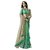 Triveni Green Georgette Embroidered Saree With Blouse