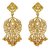 Traditional Ethnic Gold plated Artificial Pearl Floral Party Earring for Women by Donna ER30138G