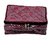 Kuber Industries Jewellery Kit / Pouch / Make Up Kit In Maroon Quilted Satin With 5 Pouch JK147