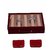 Kuber Industries 5 Rods Transparent Bangle Organizer Box & Ring & Earing Box in Velvet Coated Jewelry Storage (3 Pcs Set) PAR006124