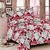 Welhouse India Pink Color Floral Bedsheet with 2 Pillow  Cover