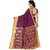 Bhuwal Fashion Pink Polycotton Embroidered Saree With Blouse
