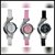 Round Dial Multicolor Leather Strap Womens Set Of 3 Watches
