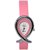 Women Fancy Designer Pink Analog GirlsLadies Watches