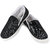 Chevit Men's Black & White Loafers