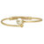 Spargz Gold Palted Spring Pearl End Open Cuff Bangles Bracelets For Girls  Women AISK 194