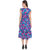 Hangup Blue Printed Fit  Flare Dress For Women