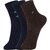 Dukk Men'S Multicoloured Ankle Length Cotton Lycra Socks