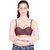Cliths Brown Wired Padded Half Cup Bra