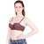 Cliths Brown Wired Padded Half Cup Bra