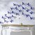 Jaamso Royals 'Blue 3D Butterflies' Wall Sticker (13 cm X 15 cm)