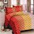 Welhouse India Multi Color geomatrical Bedsheet with 2 Pillow  Cover