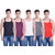 Dollar Bigboss Multicolor Plain Pack of 5 Vest for Men