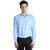 Van Galis Light Blue Slim Full sleeves Shirt for Men